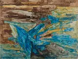 Untitled by Ram Kumar, Acrylic on paper, sold Dec 2014