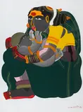 Untitled by Thota Vaikuntam, Acrylic on paper, sold Dec 2014