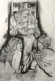 Untitled by Krishen Khanna, Charcoal on paper, sold Jun 2014