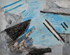 Untitled by Ram Kumar, Acrylic on paper, sold Jun 2014