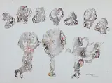 Untitled by Sakti Burman, Oil on paper, sold Jun 2014