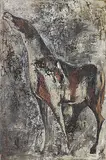 Untitled (Neighing Horse) by Krishen Khanna, Oil on canvas, sold Jun 2014