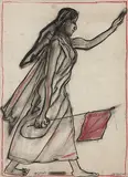 Malashree by Jogen Chowdhury, Dry Pastel on paper, offered Jun 2014