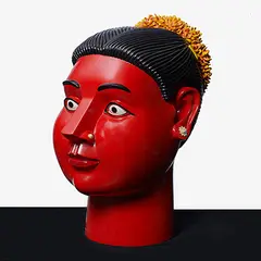 Untitled by Ravinder Reddy, Painted fiberglass, sold Jun 2014