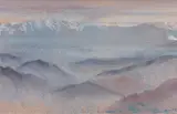 Kanchanjanga from Darjeeling by Narayan Shridhar Bendre, Watercolour on paper, sold Jun 2014