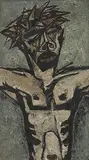 Untitled (Christ) by Krishen Khanna, Oil on canvas, sold Jun 2014
