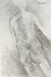 Untitled by Akbar Padamsee, Watercolour and pencil on paper, offered Jun 2014