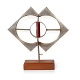 Untitled by Adi Davierwalla, Painted wood and aluminium on wood, sold Jun 2014