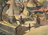 Untitled by Hari Ambadas Gade, Watercolour on handmade paper, sold Mar 2014