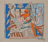 Untitled by K. G. Subramanyan, Gouache and pastel on paper, offered Mar 2014