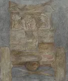 Untitled by Krishen Khanna, Watercolour and conte on paper, sold Mar 2014