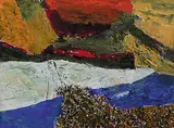 Untitled by Ram Kumar, Acrylic on handmade paper, sold Mar 2014