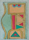 Untitled by Krishna Shamrao Kulkarni, Mixed media on paper, sold Mar 2014
