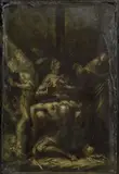 Pietà by Isidoro Bianchi, Huile sur ardoise, sold Mar 2024