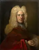 Portrait du peintre et miniaturiste Jacques-Antoine Arlaud (1668 - 1743) by Nicolas de Largillière, Huile sur toile, sold Mar 2024