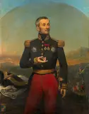Portrait du général de division Auguste-Philippe-Henri du Val, comte de Dampierre et baron de Hans (1786-1856), en tenue militaire by Joseph-Désiré Court, Huile sur toile (Toile d'origine), sold Mar 2024