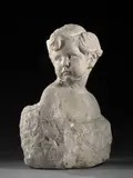 Buste d'enfant by Jules Dalou, Pierre calcaire, sold Mar 2024