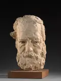 Masque de Victor Hugo, étude pour le 'Monument de Victor Hugo en exil', Ile de Guernesey by Jean Boucher, Terre cuite, sold Mar 2024