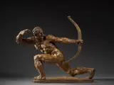 L'archer by Léon-Ernest Drivier, Plâtre patiné, sold Mar 2024
