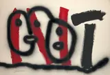 Sans titre by Gérard Zlotykamien, 1988, Peinture aérosol et acrylique sur carton fin, sold Apr 2024