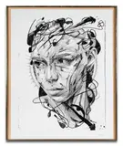Dense by Hopare, 2018, Lithographie en noir, sold Apr 2024