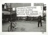 Sans titre (J'aurais préféré un mur blanc plutôt que cette affiche de merde...) by Rero, 2011, Lithographie en noir et blanc, sold Apr 2024