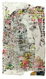 Intensification Series #05 by Vhils, 2016, Affiches publicitaires collectées dans la rue et découpées à la main, sold Apr 2024