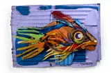 Plastic Fish by Bordalo II, 2018, Assemblage d'objets déchets en plastique, sold Apr 2024
