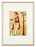 Pilar 6 by Margaret Kilgallen, 1999, Eau-forte et aquatinte sur papier, sold Apr 2024