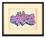 Sans titre by Sonic, 1981, Marqueur et acrylique sur papier découpé contrecollé sur papier, sold Apr 2024