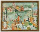 Antibes, le port by Jean Puni dit Pougny, 1942, Huile sur toile, sold Jun 2024
