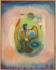 Composition by Hans Reichel, 1938, Aquarelle sur papier, sold Jun 2024