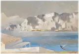 Paysage de Grèce ou La Montagne blanche by Rodolphe T. Bosshard, 1936, Huile sur panneau d'isorel, sold Jun 2024