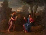 La Tentation du Christ by Simon Guillebauld, Huile sur toile, sold Sep 2024