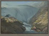 Première source du Rhin postérieur by Johann Ludwig Bleuler, Gouache, sold Sep 2024