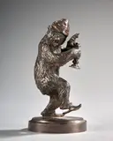 Voyage de cabinet by Christophe Fratin, Bronze à patine brun richement nuancé, sold Sep 2024