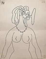 Untitled by F. N. Souza, Ink on paper, offered Mar 2014