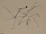 Untitled by Himmat Shah, Ink on paper pasted on paper, sold Mar 2014