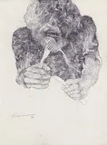 Untitled by Krishen Khanna, Pencil on paper, sold Mar 2014