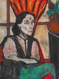 Komu by Surendran Nair, Crayon and conte on paper, sold Mar 2014