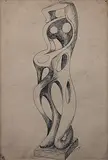 Untitled by Sadanand Bakre, Pen and ink on paper, offered Mar 2014