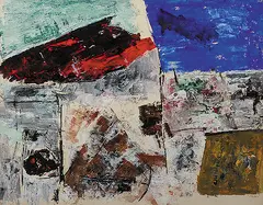 Untitled by Ram Kumar, Acrylic on paper, sold Mar 2014