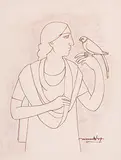 Untitled by Lalu Prasad Shaw, Mixed media on paper, offered Mar 2014