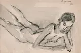 Untitled by Akbar Padamsee, Charcoal and watercolour on paper, offered Mar 2014