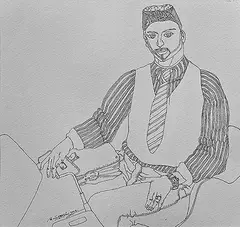 Untitled by K. Laxma Goud, Pen on paper, offered Mar 2014