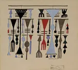 Untitled by Prabhakar Barwe, Gouache, pen and ink on paper, sold Mar 2014