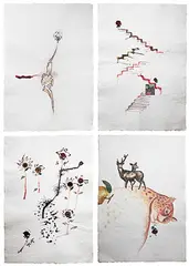 Untitled by Mithu Sen, Mixed media on paper, offered Mar 2014