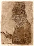 Untitled by Krishen Khanna, Dry Pastel on paper, sold Mar 2014