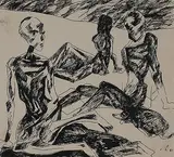 Untitled by Somnath Hore, Ink on paper, offered Mar 2014