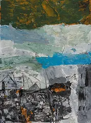 Untitled by Ram Kumar, Acrylic on paper pasted on mount board, sold Mar 2014